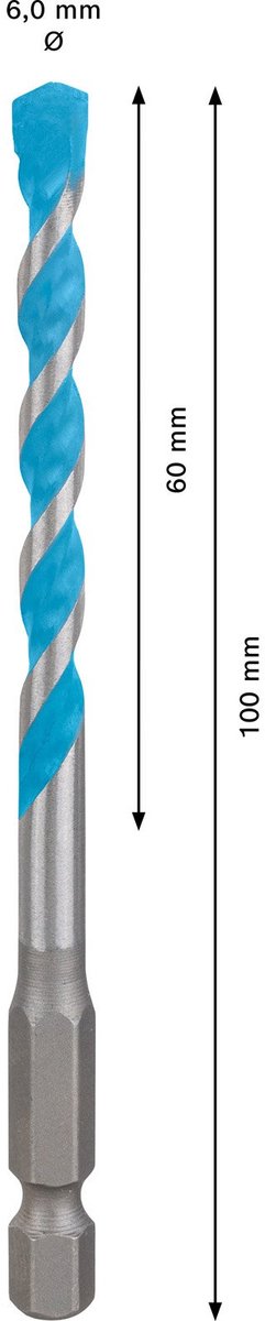 Bosch expert hex-9 multiconstruction boor 6 x 60 x 100 mm - 26089...