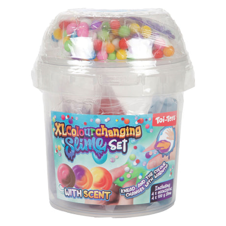 Toi-toys slime slijmset xl met geur -color change- +acc 3ass