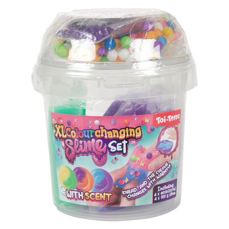 Toi-toys slime slijmset xl met geur -color change- +acc 3ass