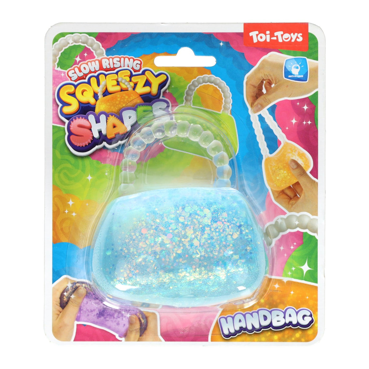 Toi-toys glitter knijphandtas - 8 cm
