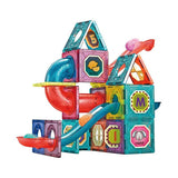 Toi-toys bouwset magneetpanelen knikkerbaan - 78dlg.