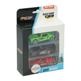 Toi-toys toi toys metal rally race auto classic set a 3 stuks citie series