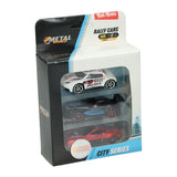 Toi-toys toi toys metal rally race auto classic set a 3 stuks citie series