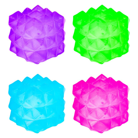 Toi-toys squishdough knijpkubus geometrisch, 6cm