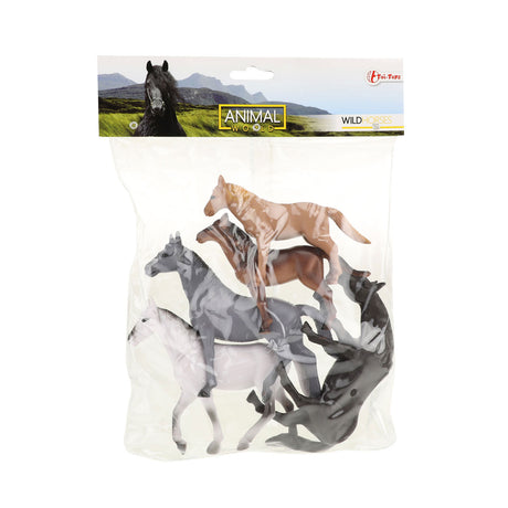 Toi-toys toi toys paarden 5 stuks in zak