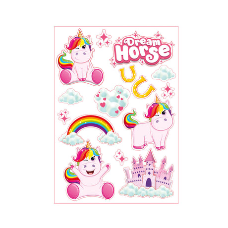 Toi-toys muurdeco stickers eenhoorn