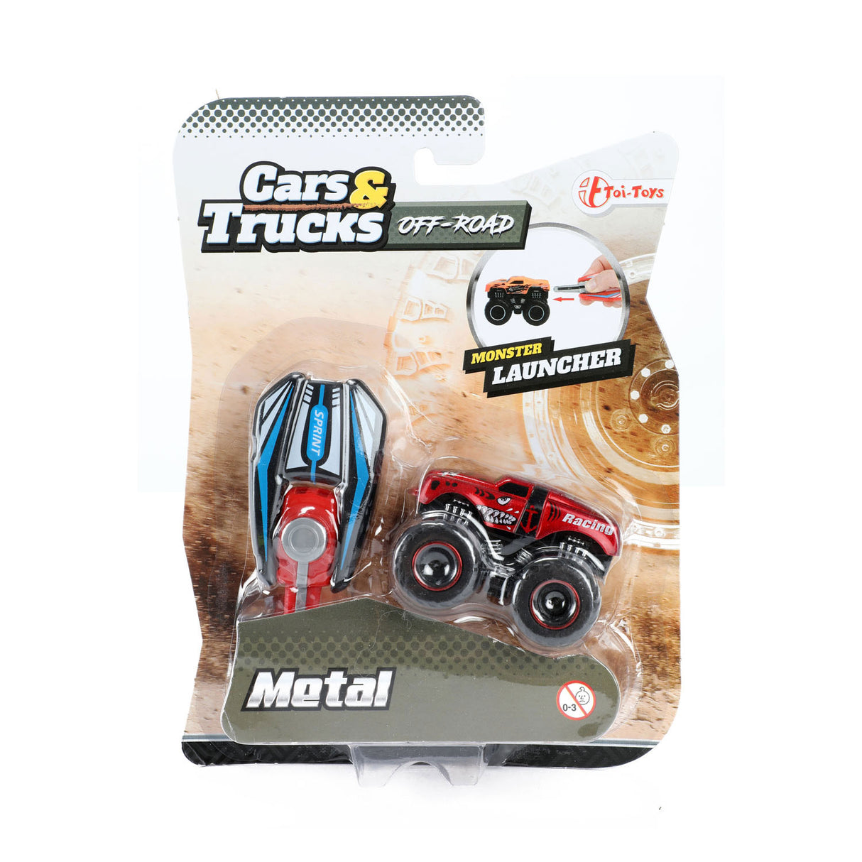 Toi-Toys Trucks Afschiet Mini Monster Truck