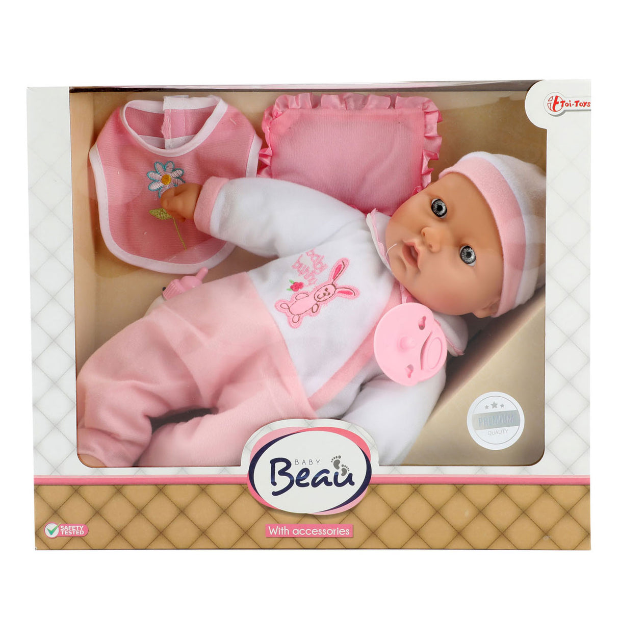 Beau Baby Baby Pop s steklenico in bibber, 40 cm