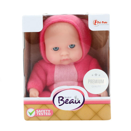 Toi-toys babypop met kledingset 14 cm lichtroze