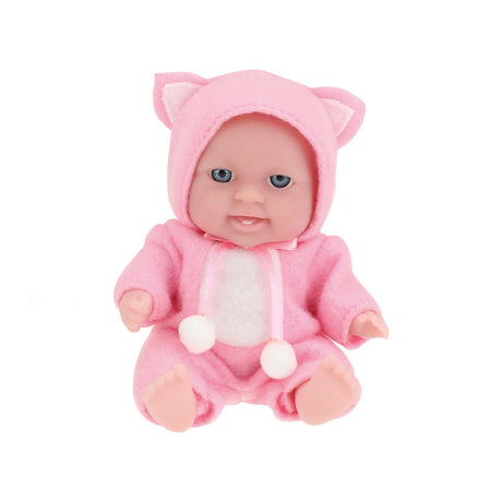 Toi-toys babypop met kledingset 14 cm lichtroze