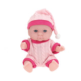 Toi-toys babypop met kledingset 14 cm lichtroze