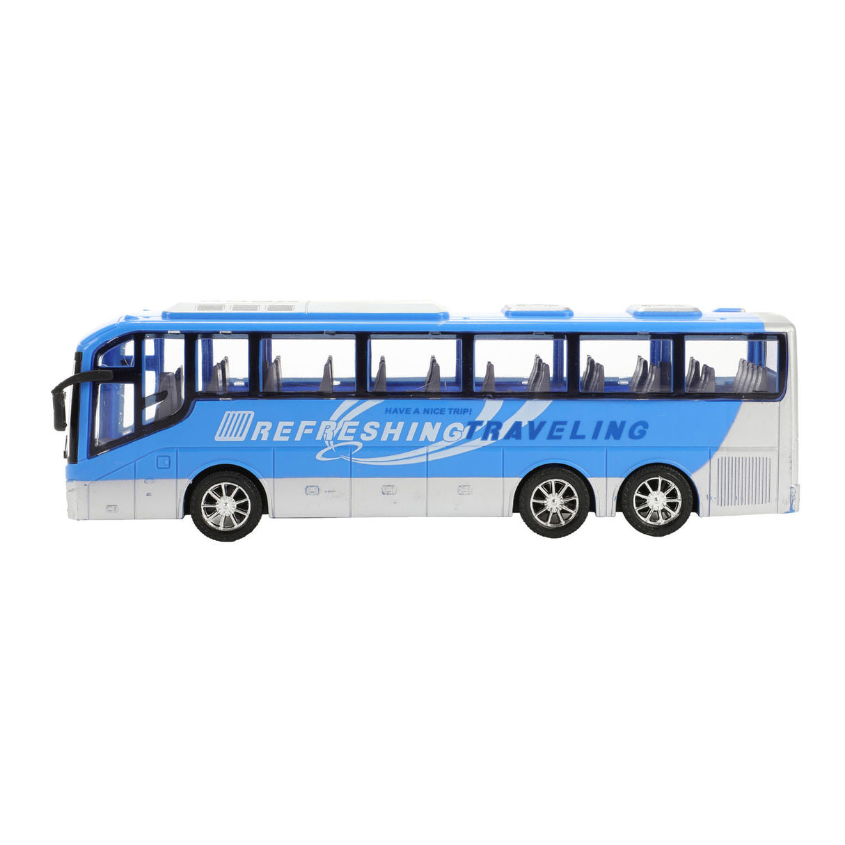 Toi-Toys Trucks Reisebus blaue Reibung, 32 cm