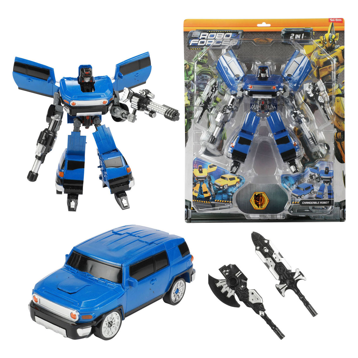 Roboforces Zmień robota - SUV Super Morph Blue