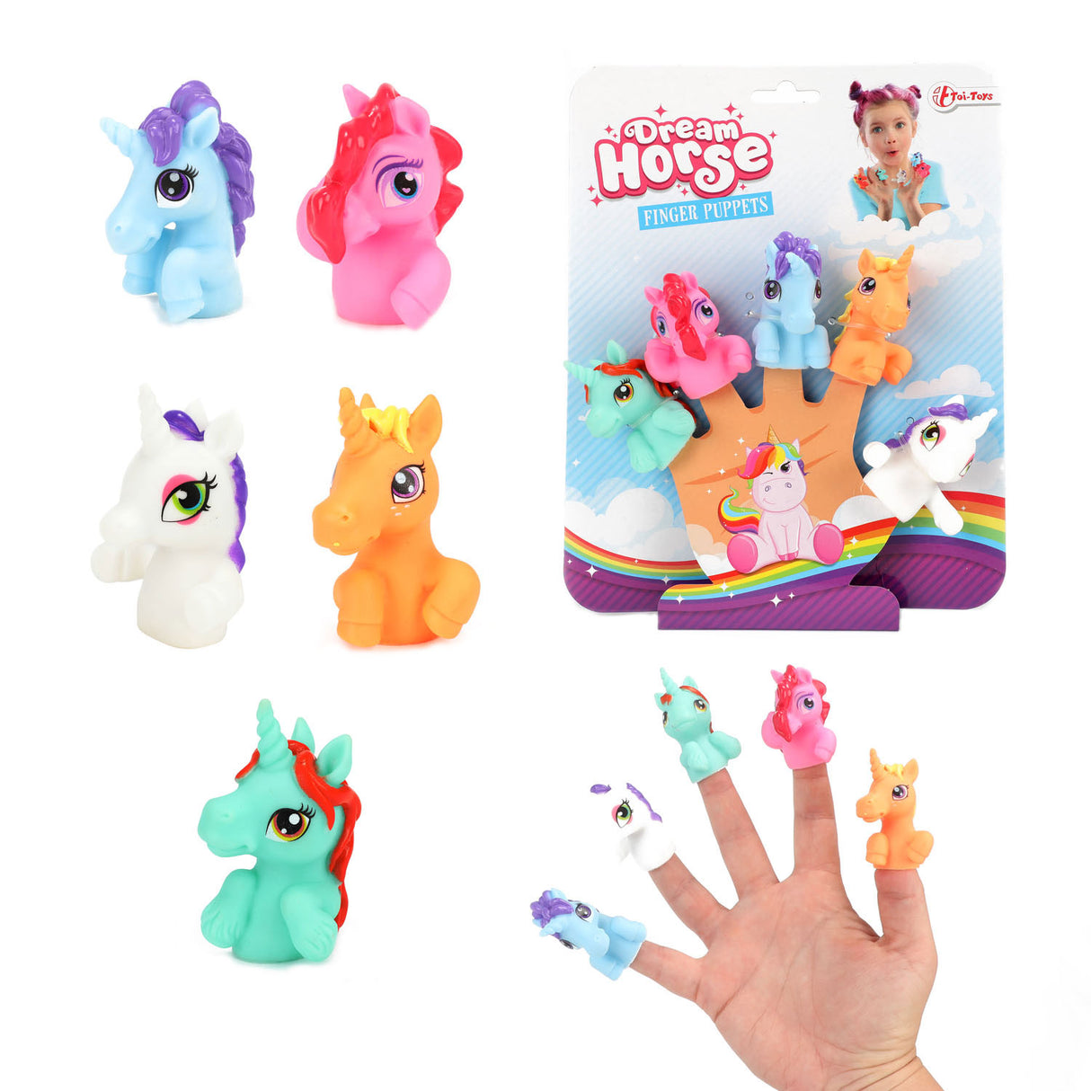 Toi-Toys Finger Puckers Unicorn, 5: a.