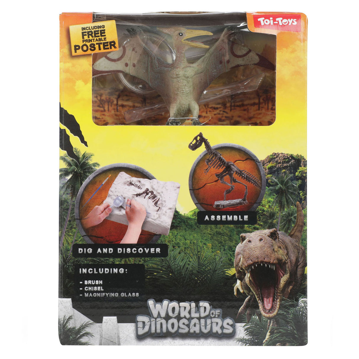 Set emergente del mundo de los dinosaurios 'Dino Fossil'