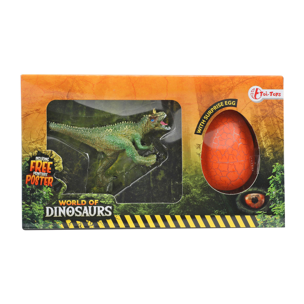 Toi-toys värld av dinosaurus dino med överraskande ägg