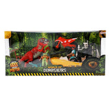 World of Dinosaurs Play Set Boat and Motorcycle with Dinosaurs