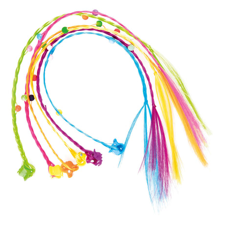 Toi-toys haarlok haarclip met kraaltjes, 6st.