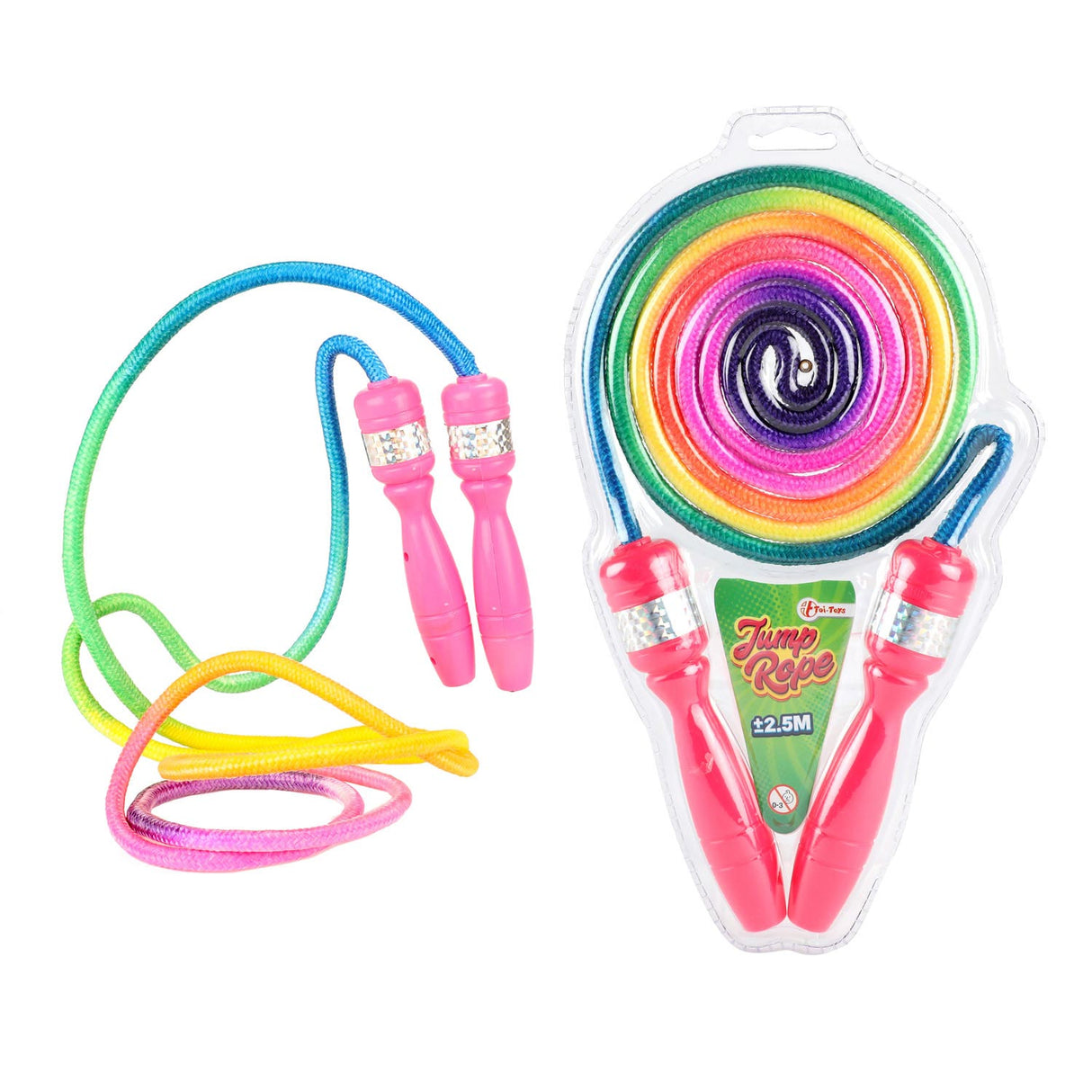 Toi-Toys Jumping Rope med regnbuefarger