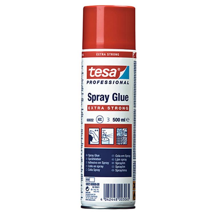 Tesa professional 1059263 - tesa lijm spray extra strong 500ml | 6 stuks