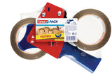 Tesa verpakkingstape + afroller 57455 - set à 2 stuks