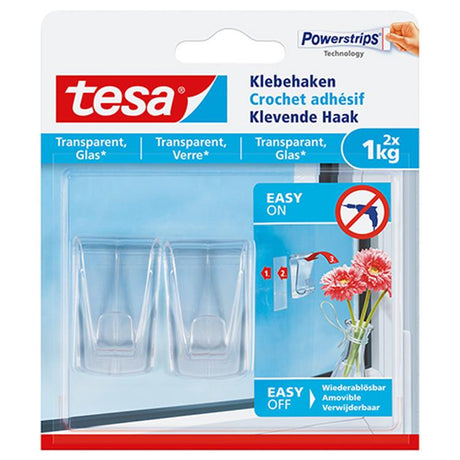 Tesa 1051178 - deco haak transp. - 1kg | 8 stuks