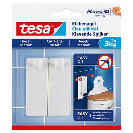 Tesa 1051192 - klevende spijker tegels metaal 3kg | 8 stuks