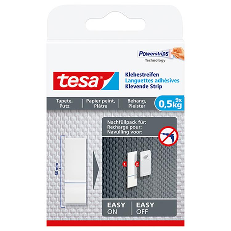 Tesa klevende strip voor behang en pleister