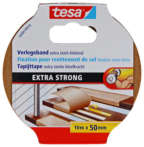 Tesa 1054488 - tapijttape extra strong 10m x 50mm | 6 stuks