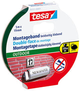 Tesa powerbond outdoor dubbelzijdig klevende montagetape, 5m:19mm