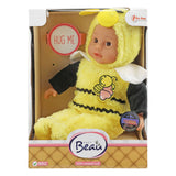 Bébé beau babypop en costume animal à