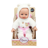 Beau Baby Baby Doll in Doll Seat, 33 cm