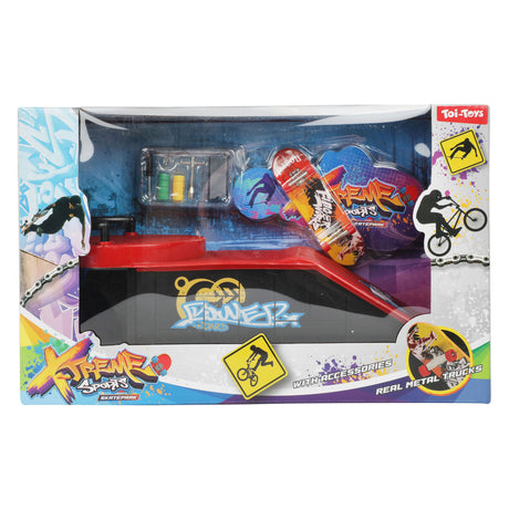 Toi-toys vingerskateboard of bmx fiets met skatebaan