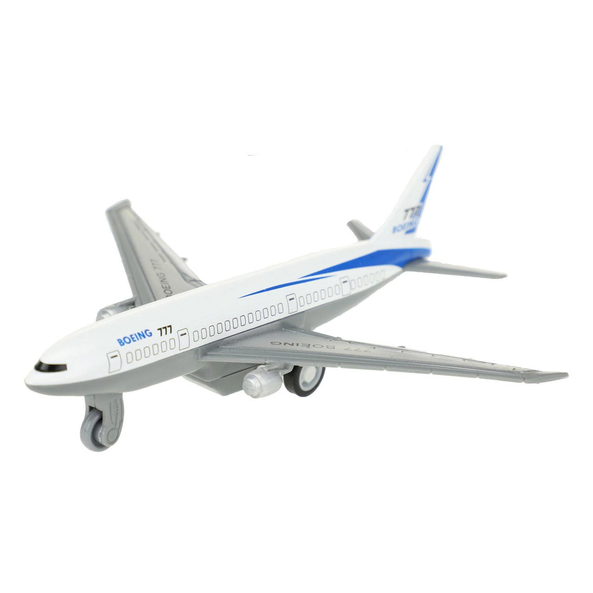 Toi-Toys ziehen Flugzeug Metall Boeing 777 zurück