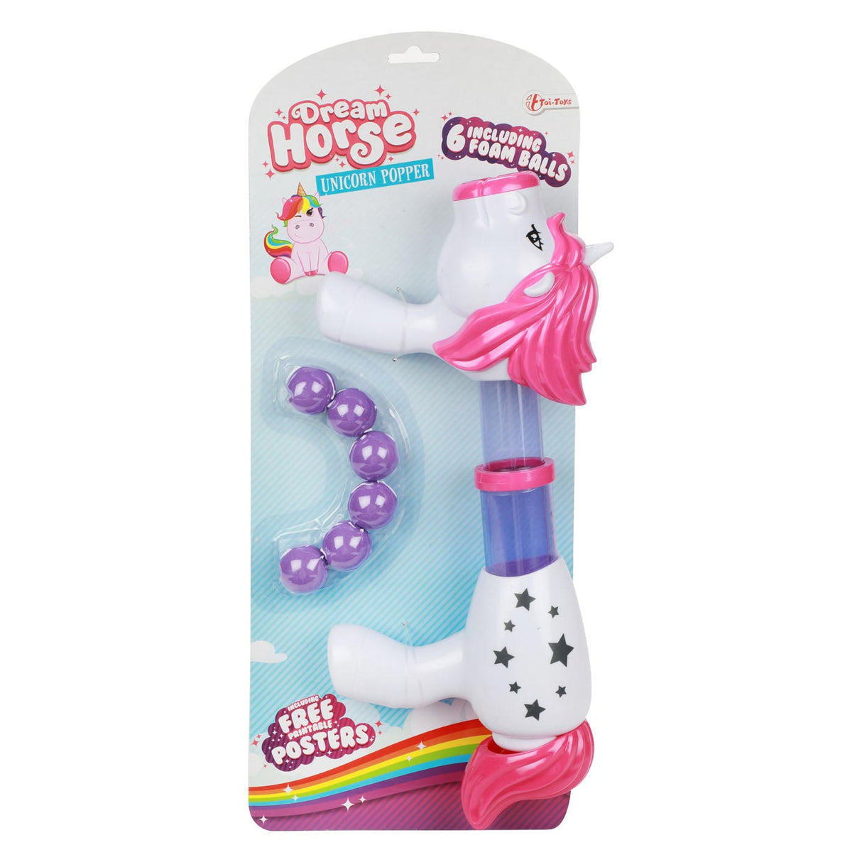 Dream Horse Unicorn Shielding Gun avec des boules de mousse