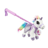Toi-toys eenhoorn knuffel met loopstok assorti