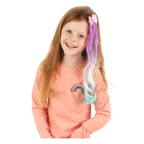 Dream horse haarlok met glitters eenhoorn