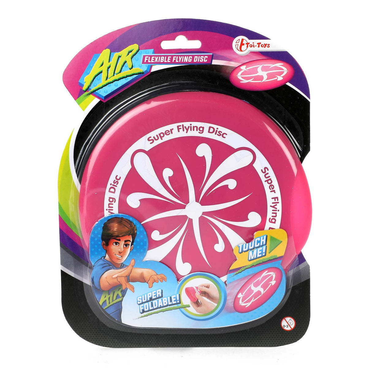 Toi-toys Loft superflexibel Gummi Frisbee 17 cm verschidde Versiounen