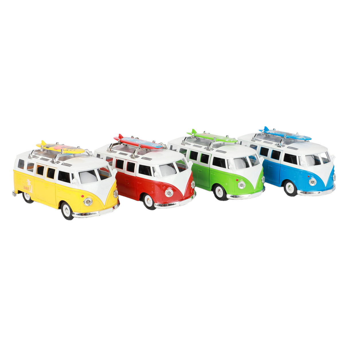 Toi-Toys Pull-Back-Retro-Bus mit Licht und Klang