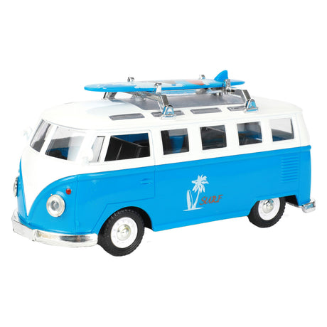 Toi-Toys Pull-back Retro bus with light and sound