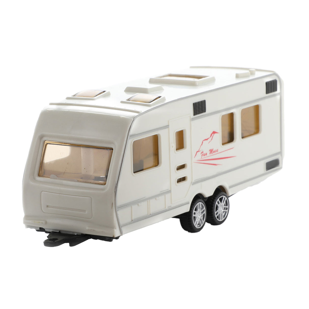 Toi-Toys Metall-Rückzugauto mit Caravan 1:48