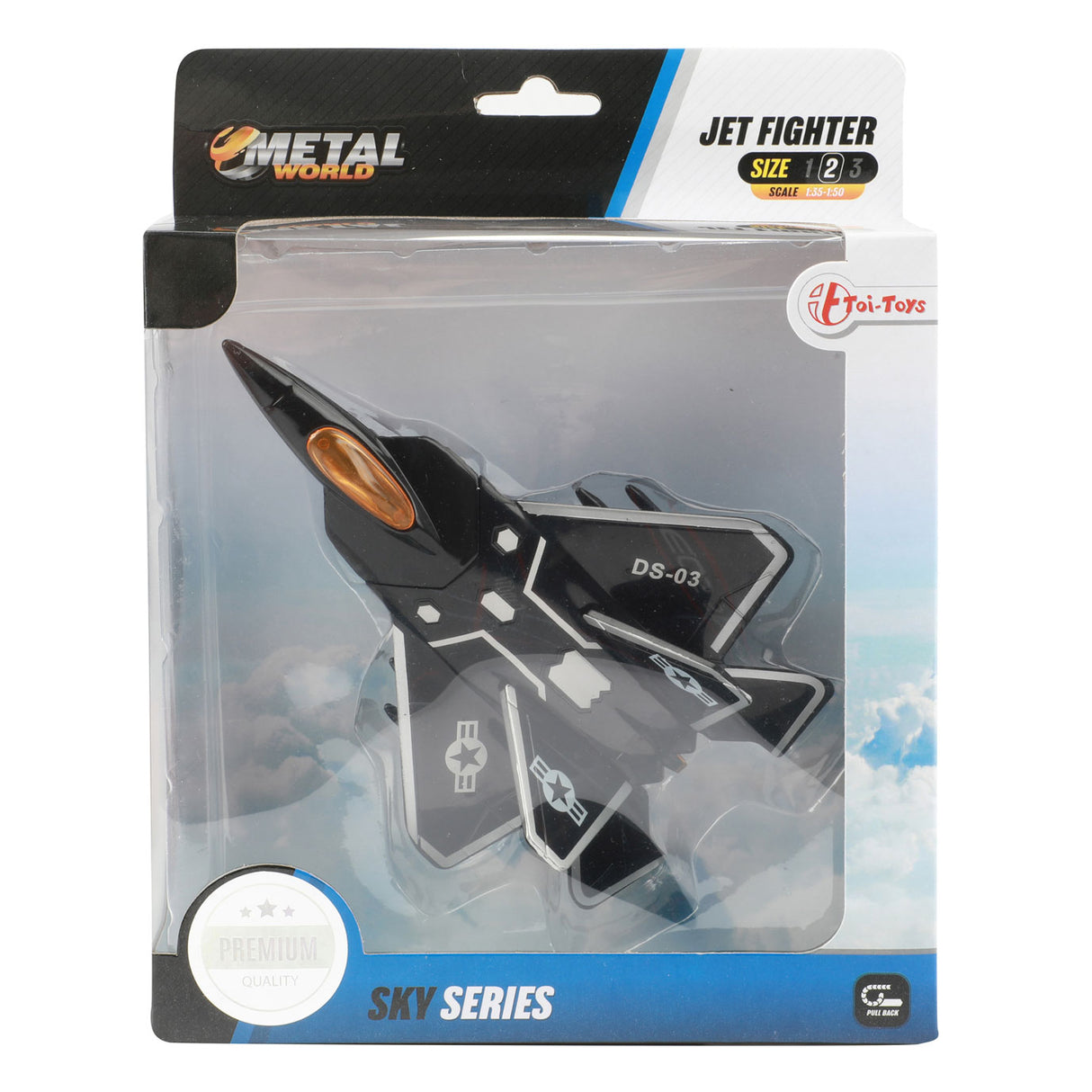 Toi-Toys Metal Pull-back fighter plane