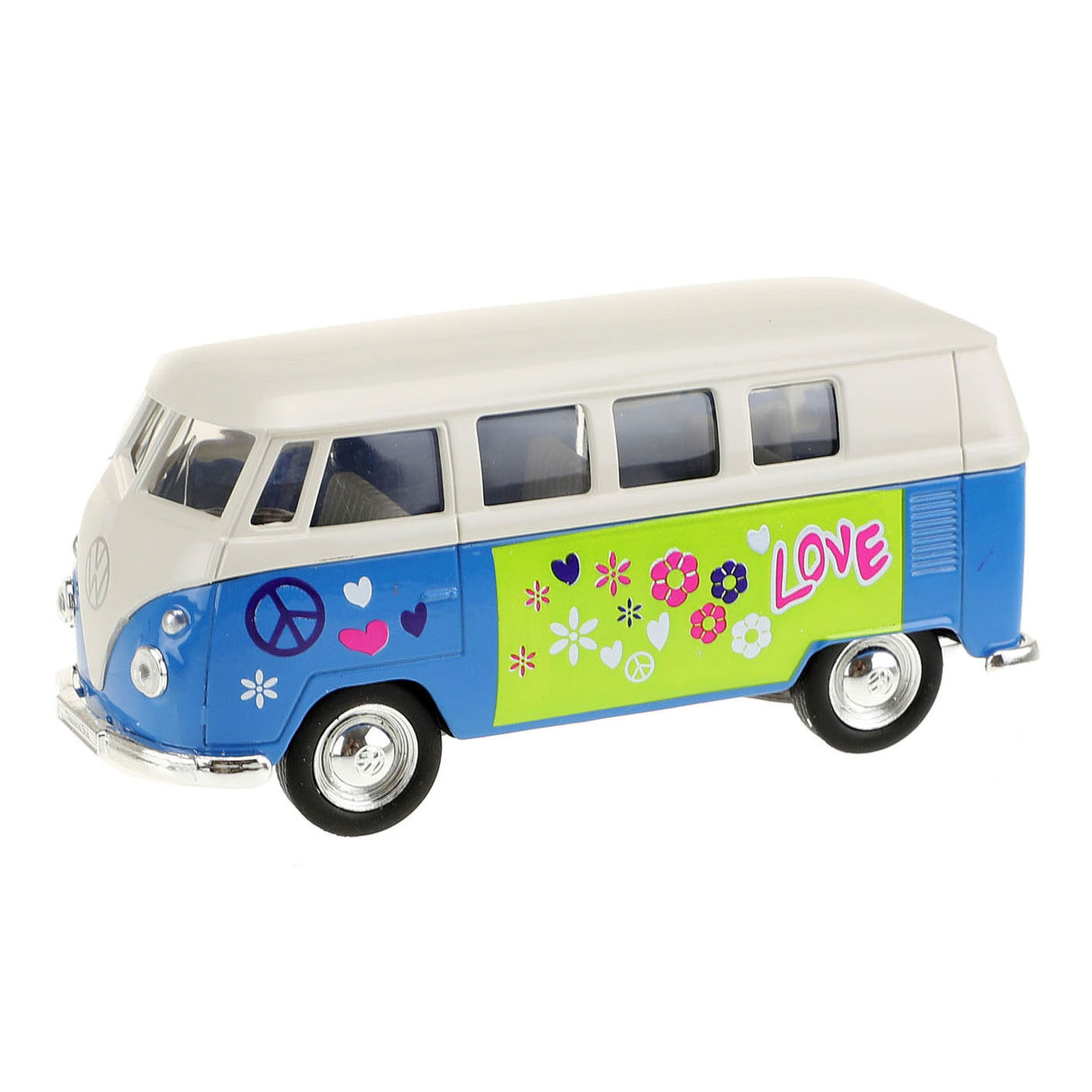 Welly Volkswagen 1962 bus with print model car