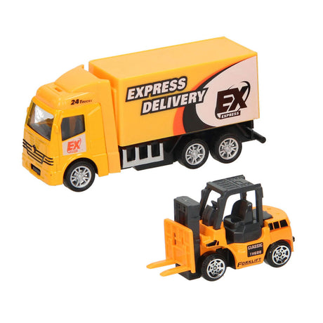 Toi-toys metalworld frictie werkvoertuig - 2dlg.