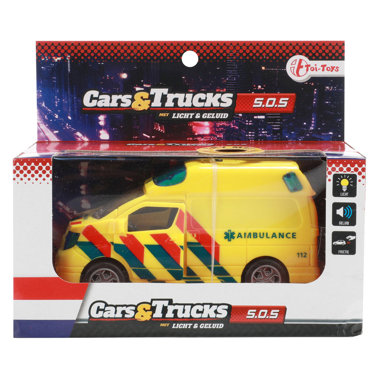 Toi-Toys Trucks Friction Ambulance (NL) con luz y sonido