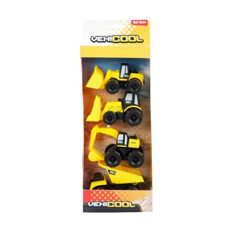 Toi-toys vehicool bouwvoertuigen set - 4st