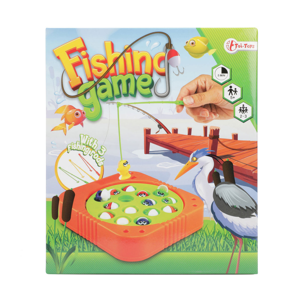 Toi-toys Electronic Fishing Game se 3 rybářským prutem