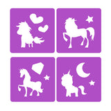 Toi-toys toi toys dream horse eenhoorn stoepkrijtset met 4 sjablonen