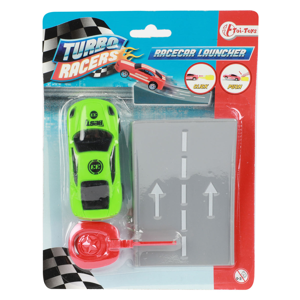 Turbo racers afschiet rallyauto met schans