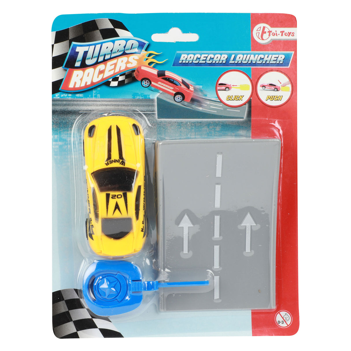 Toi-Toys Turbo Racers shoots rally car with ramp